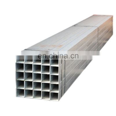 China carbon steel tube square pipe and rectangular Galvanized Square construction tube