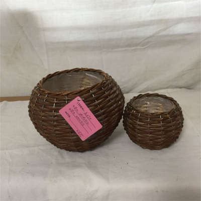 China Supplies Handmade Brown Large Size Wicker Basket Household Use