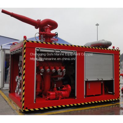 CCS Approved 1800m3/h Movable Containerized Fire Fighting FIFI System