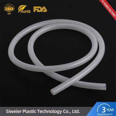 High Temperature Resistant Woven Wire Silica Gel Hose Industrial Silicone Braided Tube