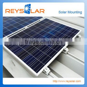 Metal Steel Tile Roof Solar Power Rail System solar pv mounting systems for tile roof install