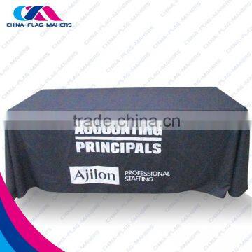 custom trade show polyester black squaretable cloths