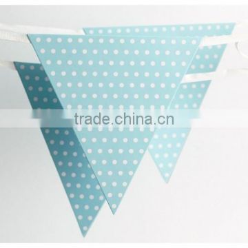 Promotional Party Favor Triangle Paper Flag Banner