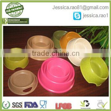 popular sale bamboo fiber pet bowl, bamboo pet food pot, dog meal holder