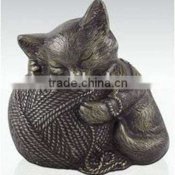 Calico cat urn