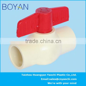 BOYAN taizhou huangyan plastic ASTM2846 cpvc ball valve