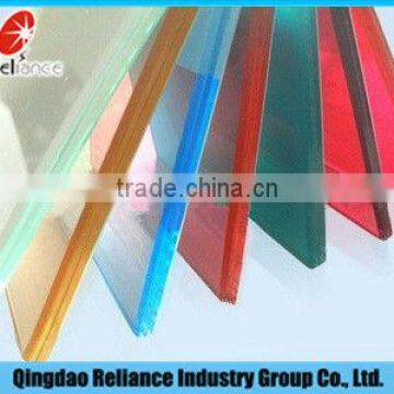 6-12mm colored laminated glass
