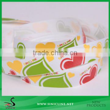 Sinicline 2016 New Year Colorful Printing Grosgrain Ribbon for Gift Package