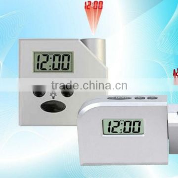 Small promotional office LED projection clock,LED wireless projection clock