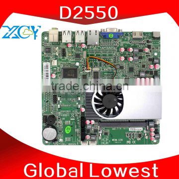 Mini pc atom D2500 POS mainboard Low price and best quality XCY X-24X ultra thin computer 2GB RAM 32GB SSD
