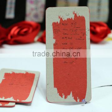 Gold stamped jewelry tags, printed clothing hangtags, garment paper hang tags OEM in China