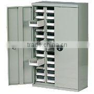 Steel Drawer Cabinet w/Lockable Doors storage