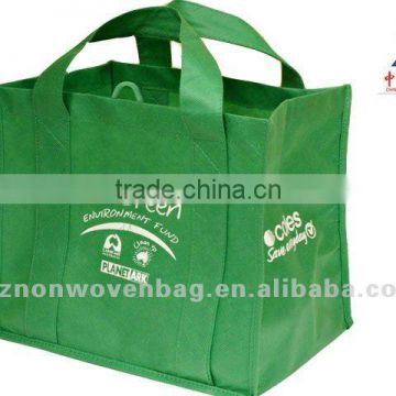 2014 customized green nonwoven bottle bag(HL-6076)