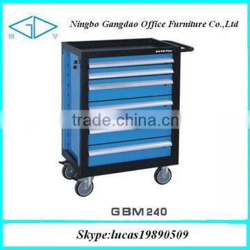 Heavy duty metal tool trolly