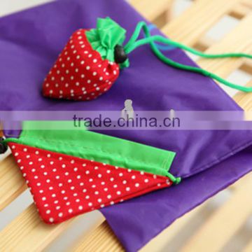Foldable Strawberry Reusable Shopping Tote Bag