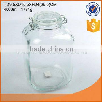 High quality & popular transparent glass storage jar