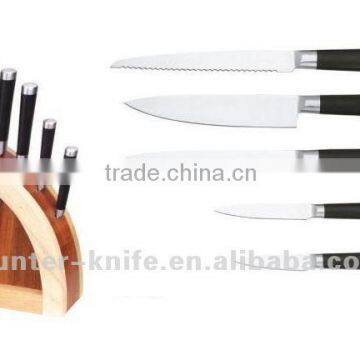 Kitchen knife Set - 6Pcs With Wooden Block