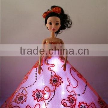 KaYiWa Luminous Barbie Girl Dress / Funny & Fancy Carnival Toys for Children