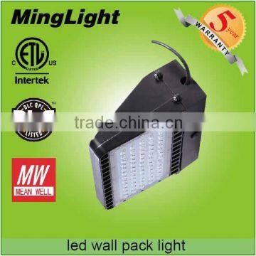 Waterproof IP65 trade assurance 5 years warranty outdoor 150w led wall pack light with high lumen efficiency