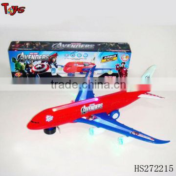 BO airplane A380 light and music custom plastic toy