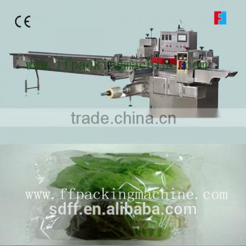 automatic leaf vegetable flow wrapping machine