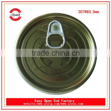 307# tinplate easy open end for cans packaging