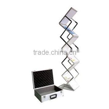 Portable folding collapsible A4 PS display rack