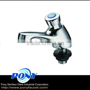 High Quality Taiwan made classic simple water bathroom kitchen automatic faucet Self Closing Tap