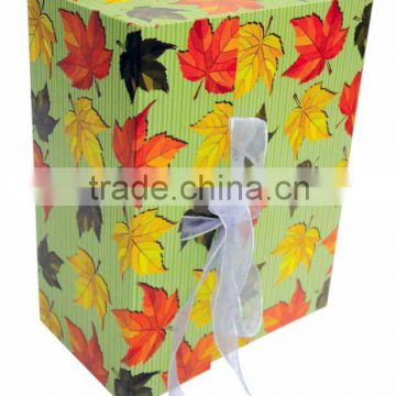 promotinal custom logo paper foldable gift box