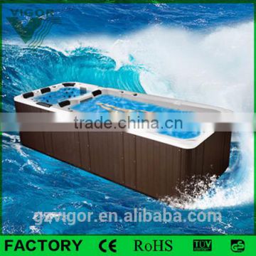 Factory luxury European Style Durable USA Acrylic shell 6 persons outdoor swimming pool spa
