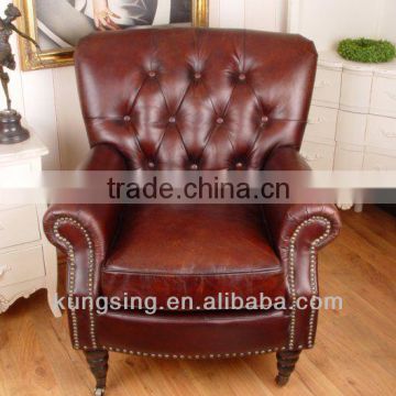 antique chesterfield leather chair