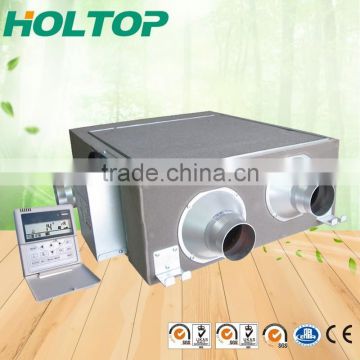 Smoke ventilation system HVAC supply with positive input fan