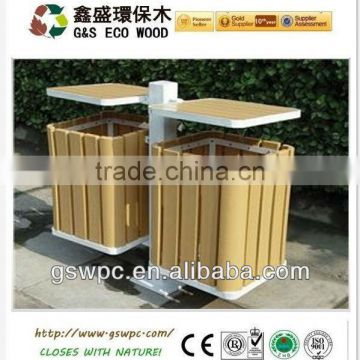 Durable and not easily damaged outdoor wpc trashcan