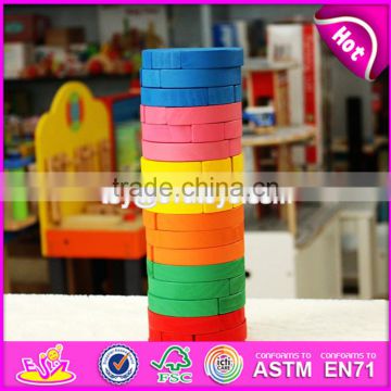 wholesale children educational wooden stacking blocks game W13D119