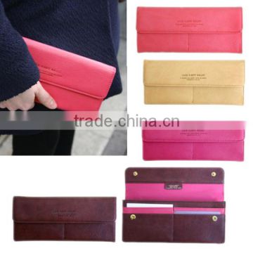 Hot sale Women's clutch bag long PU leather Card Wallet Purse Handbag 5226