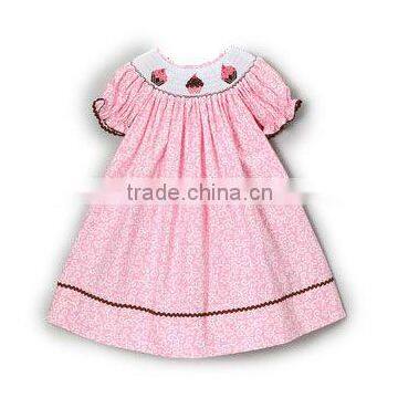 Pink Swirl Cupcake Bishop Dress