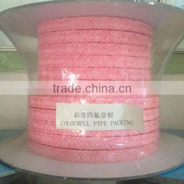 Pink PTFE gland packing (without oil)