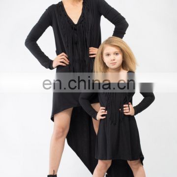 Girl Jersey Dress Stretchy Mom and Daughter Dresses