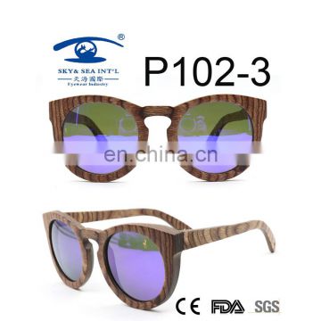 purple lens color candy wood sunglasses