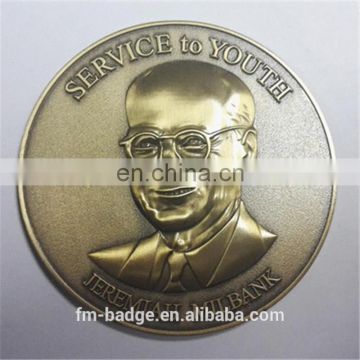 brass,Zinc Alloy,iron Type and Coin Product Type metal coins die struck antique brass big coins