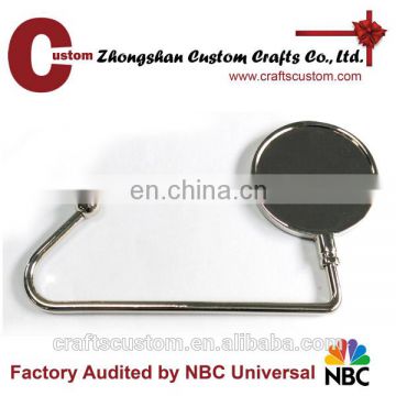 High Quality Zinc Alloy Material table top bag hanger