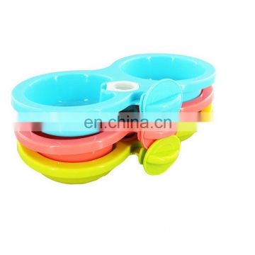 Pet Puppy Cat Dog Food Container Pet Drinking Dog Bowl Water Bottle
