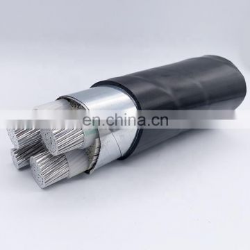 Factory customized YJLV 4 core 300 square millimeter PVC insulated power cable wire