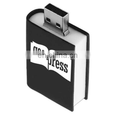 Wholesale Bulk Buy Real Capacity full color printing logo Book Shape ABS USB Flash Drive