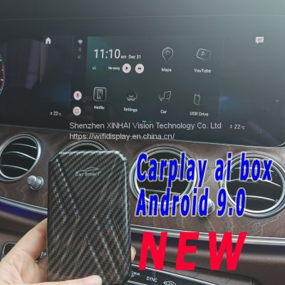 NEW carplay ai box android 9.0 for universal cars support iPhone Wireless carplay , 2.4G+5G WIFI
