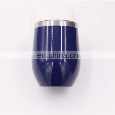 Hangzhou Watersy Wholesale Colorful Outdoor Egg Shaped Powder Coating Vacuum insulated stainless steel travel mug tumbler