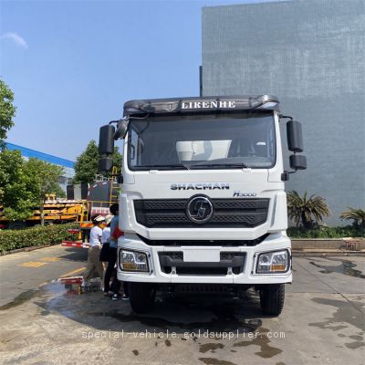 SHACMAN 20 cubic Sewage  suction truck with high-pressure dredging function