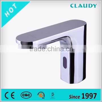 High-End Chrome Battery Power ROHS Automatic Faucet