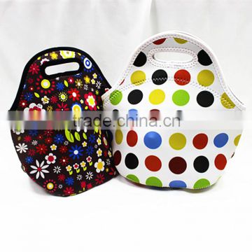 lunch bag neoprene with magnet for refrigerator