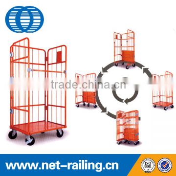 Industrial storage three side roll container